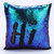 1pcs Stylish Sequin Mermaid Throw Pillow Cover with Magical Color Changing Reversible Cushion Cover 16x16 inch