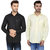 Black Bee Solid Casual Shirts For Men