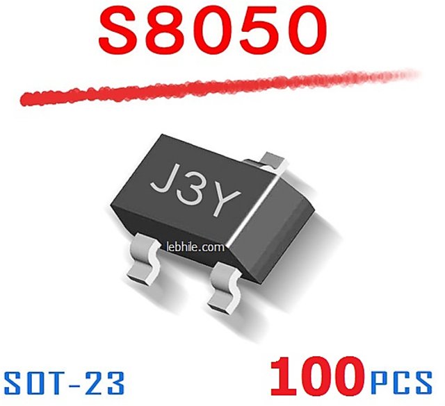 SMD S8080 J3Y 100Pcs 2N3904 SOT-23 J3Y S8050 SMD NPN Transistor