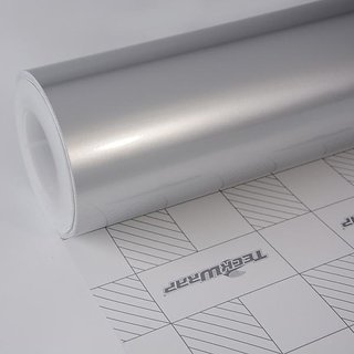 Buy Universal 12x24 Silver Metallic Glossy Vinyl Car Wrap ...