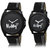 The Shopoholic Black Combo Stylist Designer Combo Pack 2 Black Dial Analog Watch For  Boys  And  Girls Watches For Men Formal