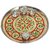Evershine Stainless steel Multicolors Meenakari Work Decorative Pooja Thali 11 inches Medium Size