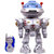 Indmart Remote Control Silver Robot Throws Discs(multicolor)