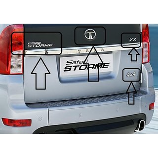 Tata safari shop storme chrome accessories