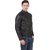 Leather Retail Black Faux Leather Designer Jacket for Man