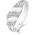 Sukai Jewels Glittering Charm Diamond Studded Rhodium Plated Alloy  Brass Cubic Zirconia Finger Ring for Women  Girls SFR104R
