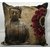 JUSTWAY Digital Print Jute Cushion Cover Set of 5- 16 X 16 inch or 40 x 40 cm, Multicolor
