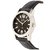 Maxima Round Black Leather Analog Automatic Casual Watch For Men