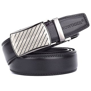 Akruti WOWTIGER Mens Fashion Designer Luxury Brand Leather Strap Men belt Automatic Belts for Men cinto ceinture homme