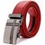 Akruti Top Red leather belt men luxury brand design high quality automatic buckle belts silver gold fashion Strap Male for jeans cinto