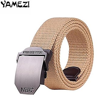 Akruti 2017 Fashion Canvas Belt Men"No5" Smooth Buckle High Quality Casual Pants 140cm Large Size Canvas Belt For Adult Male GP007