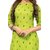 Vaikunth Fabrics Kurti In Parrot Green Color And Rayon Slub Fabric For Womens  (VF-KU-178)