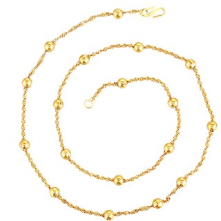 GoldNera Fashion Jewelry 2017 Disco Chain with Ball Chain Combination