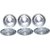 AH    Quarter  Plates  Set of 6  Stainless Steel  serving halwa, icecream (7 inch ) Heavy Quality  - dia 7 inch Set of 6 color- Silver