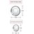 AH    Dinner Plates Set of 12  Stainless Steel  6 Full Plates (10 inch )  6 Quarter Plates (7 inch ) Heavy Quality  - dia 10  7 inch Set of 12  color- Silver