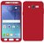 SWAG STYLISH Best Quality -  Dual Protection - Front   Back Plain Cover / Case  For Samsung Galaxy J5 6 ( RED Color )