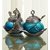 SAARTHI Metal Glass Duck Shaped Bowl Platter with Lid and Spoon  Decorative Blue Supari Dan  Antique Gift Item Home/Table Decor Jaipur Unique Traditional Handmade Showpiece/Figurine - Set of 2