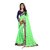 janvi sales pista color lace border work saree with blouse piece (jv-3006- pista)