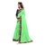 janvi sales pista color lace border work saree with blouse piece (jv-3006- pista)