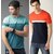 Stylogue Men's Multicolor Digital Print Cotton Blend Round Neck T-shirt For Men