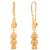 GoldNera Designer Gold Plated Kaan chain Jhumki Earrings
