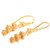 GoldNera Designer Gold Plated Kaan chain Jhumki Earrings