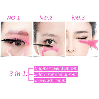 Eyelash Card Cosmetic Mascara Shield Applicator Eye Lash Helper Guide Eyelashes Comb Set of 1