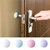 2Pcs Golf Ball Styling Rubber Anti-collision Mat Table Corner Protection Pad Round Wall Protector Self Adhesive Door Handle Bumper Guard Stopper,H19476W,White