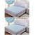 xy decor set of 2 Blue Waterproof Non-Woven Double Bed Mattress protector with Elastic Strap Blue