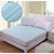 xy decor set of 2 Blue Waterproof Non-Woven Double Bed Mattress protector with Elastic Strap Blue