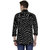 Fashlook Men's Dotted White And Dotted Black Shirts