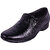 Somugi Genuine Leather Black Formal Slip on Shoes