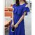 KF-0026 Westchic AVA ROYAL BLUE COLD SHOULDER Long Dress