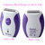2in1 Washable Chargable Twin Blade Wet Dry Shaver Full Body Hair Remover Trimmer Painless Epilator Razor For Women Lady