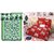 Bhawna Green Frooti  Red Cat Combo Double Bedsheet Pack Of 2