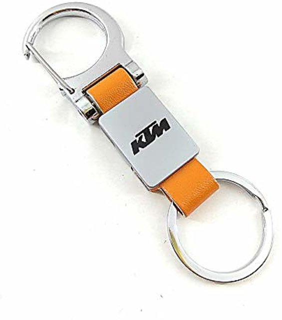 erioctry 2 Pcs Heavy Duty Dual Key Ring Detachable Pull Apart Keyrings Snap Lock  Holder Keychains Silver : Amazon.in: Fashion