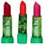 ADS Green Tea Extract Matte Multicolor Lipsticks - Pack Of 3