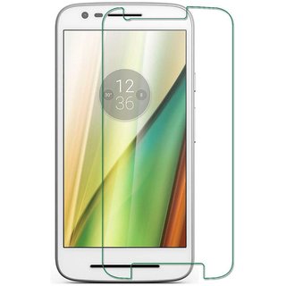 Premium Quality Gorilla Tempered Glass Screen Protector for Motorola Moto E3 Power (Transparent) by