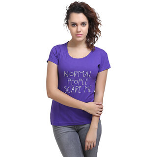 Origin indie Purple Print T shirt