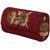 TARUSA Maroon Suede Floral Pattern Clutch For Women's