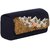 TARUSA Black Suede Abstract Pattern Clutch For Women's