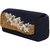 TARUSA Black Suede Abstract Pattern Clutch For Women's