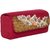 TARUSA Pink Suede Abstract Pattern Clutch For Women's
