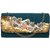 TARUSA Red Silk Floral Pattern Clutch For Women's