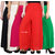 Pixiereg  Stylish Casual Wear Malai Lycra Pant Palazzo Combo Pack of 5 (Black, White, Pink, Red and Green)