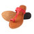 Femmecrafts Red Faux Leather Slippers For Women