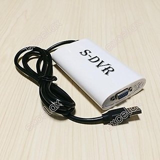 Tech Gear 4Ch Video Audio Input Mobile Mini USB DVR Video Capture Card S-DVR 4 Channel BNC Adapter