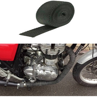 Buy STAR SHINE 3 Meter Black Bike Exust Silencer Wrap For TVS
