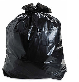 Ezzideals Plastic 300Pieces Dustbin Bag Disposable Black (19X21 Inch)