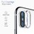 ACUTAS Protect Camera Tempered Glass for iPhone X TOTU Transparent Back Rear Camera Ring Lens Protector Set (Silver)